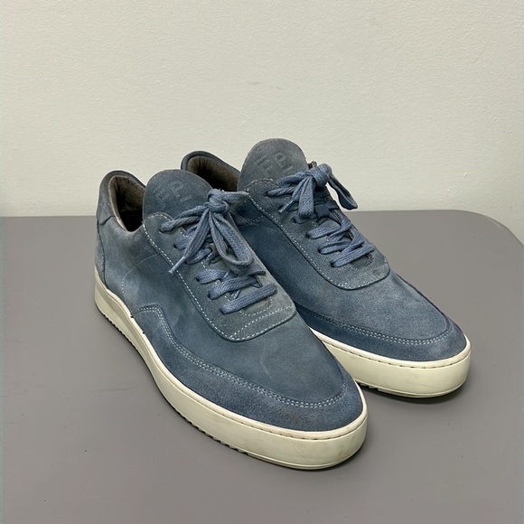 Filling Pieces Low Top Blue Suede - Picture 2 of 7